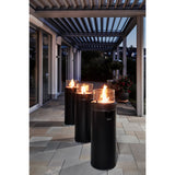 Enders Large Black Nova Led Fire Pit