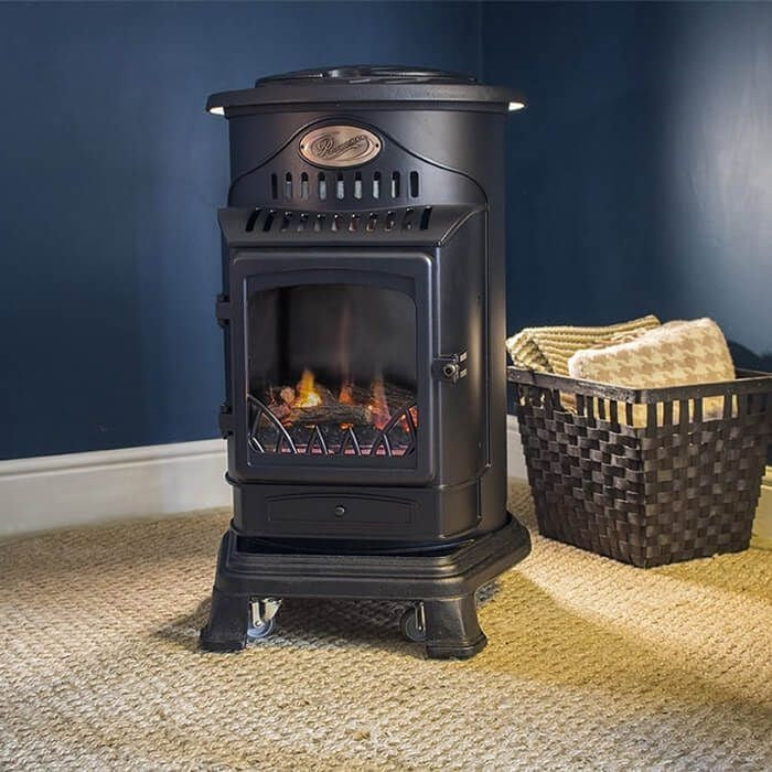 Provence Portable Heater Gas Heater - Matt Black