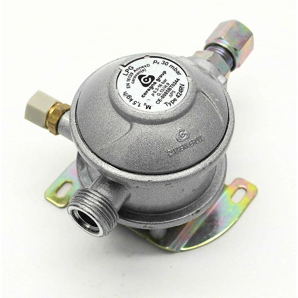 Cavagna Propane Caravan Regulator - Straight 10mm