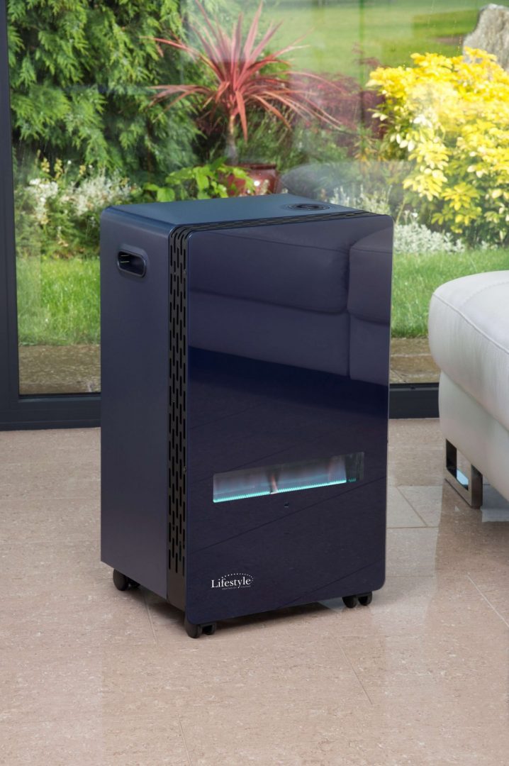 Azure Blue Flame Gas Heater with 15kg Butane