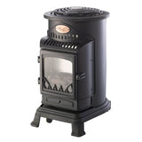 Provence Matt Black Gas Heater with 15kg Butane