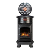 Provence Matt Black Gas Heater with 15kg Butane