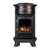 Provence Matt Black Gas Heater with 15kg Butane