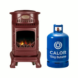 Provence Burgundy Gas Heater with 15kg Butane