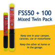 fire safety stick mixed twin pack