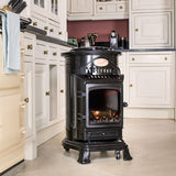 Provence Gloss Black Gas Heater with 15kg Butane