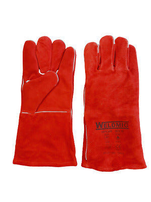 Red Welding Gauntlets