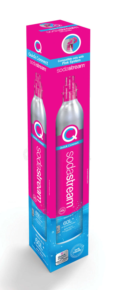 sodastream pink quick connect cylinder box